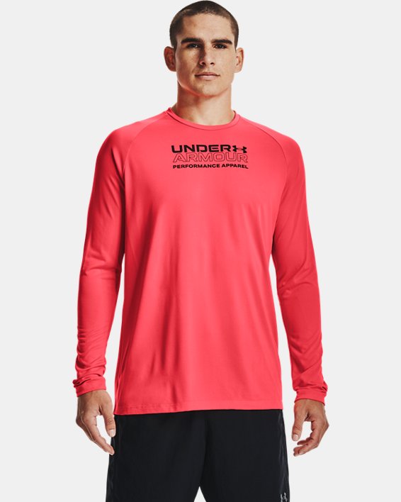 Camiseta de manga larga UA Tech™ Originators Of Performance para hombre, Red, pdpMainDesktop image number 0